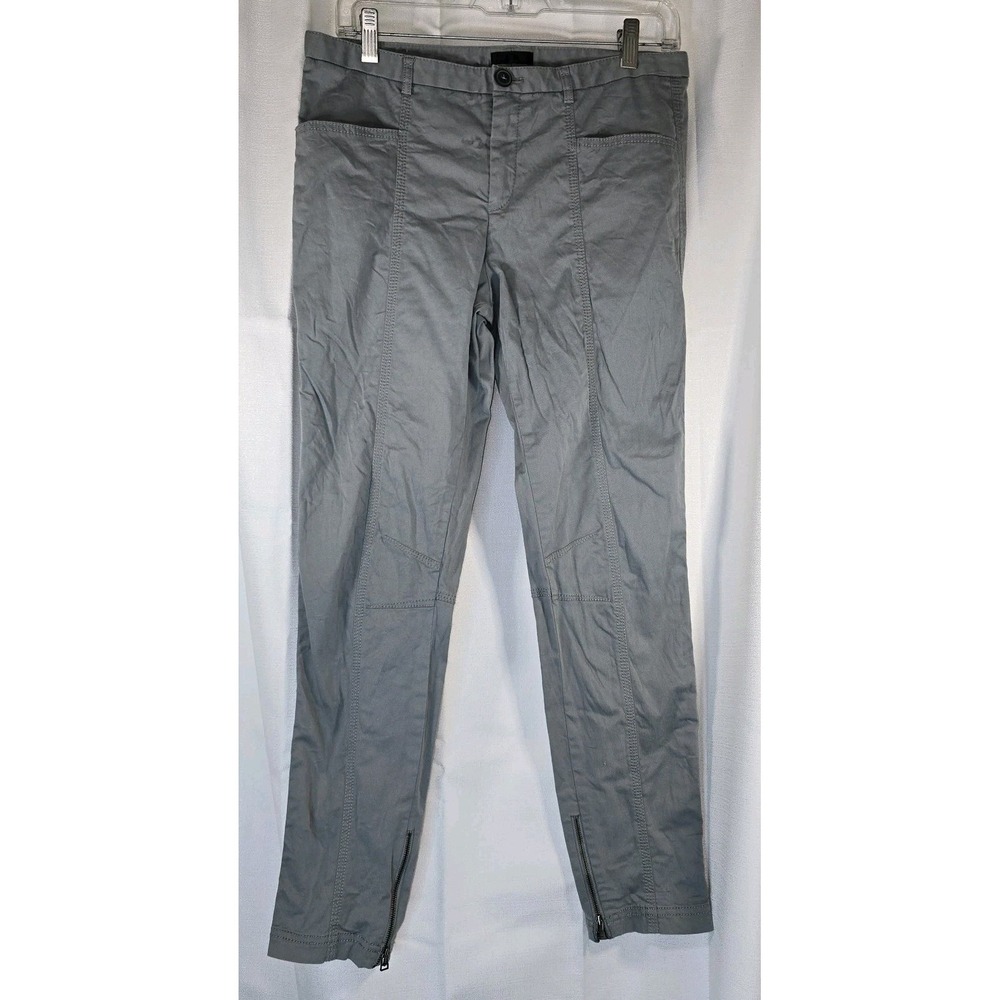 ATM Anthony Thomas Melillo Pants Women Size 8 Gray Chino‎ Cargo Stretch
